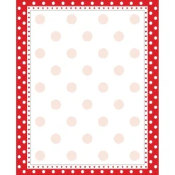 Barker Creek Get Organized File Folder Set, 1/3-Cut Tab, Letter Size, Red & White Dot, 107/Set (159)