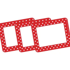 Barker Creek Get Organized File Folder Set, 1/3-Cut Tab, Letter Size, Red & White Dot, 107/Set (159)