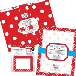 Barker Creek Get Organized File Folder Set, 1/3-Cut Tab, Letter Size, Red & White Dot, 107/Set (159)
