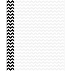 Barker Creek Get Organized File Folder Set, 1/3-Cut Tab, Letter Size, Chevron Nautical, 107/Set (138)