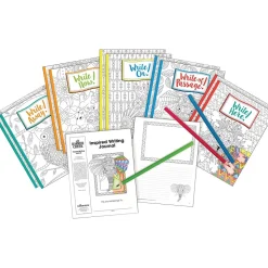 Barker Creek Inspired Writing Journal Set Journal, 8.5" x 11", College Ruled, Assorted Colors, 10/Pack (BC3514)