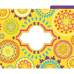 Barker Creek Moroccan File Folder, 1/3-Cut Tab, Letter Size, Assorted, 12/Pack (2013)