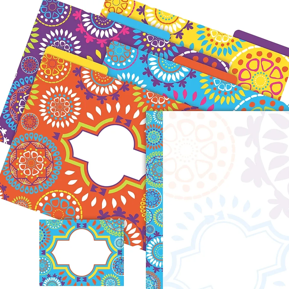 Barker Creek Moroccan File Folder, 1/3-Cut Tab, Letter Size, Assorted, 107/Set (141)