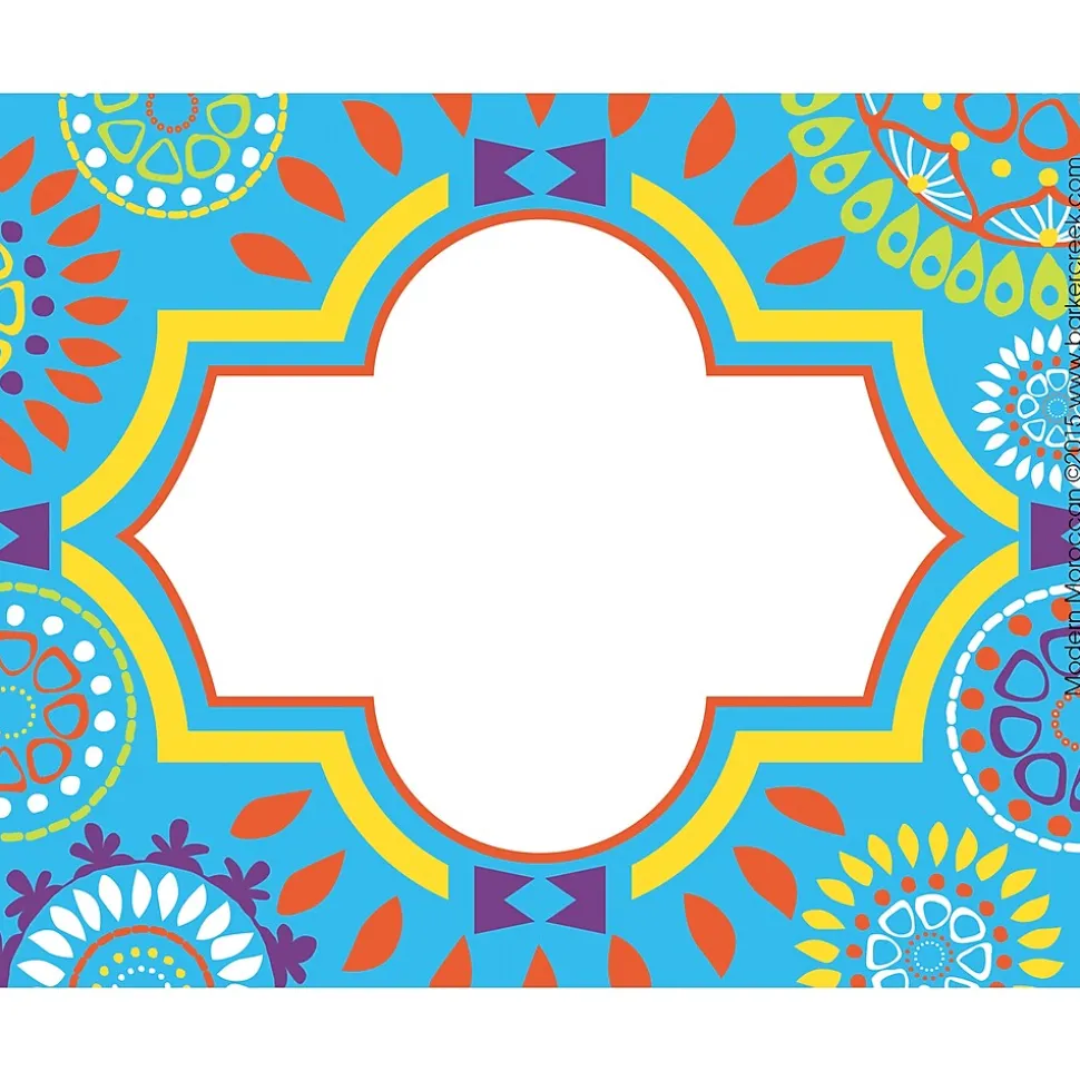 Barker Creek Moroccan File Folder, 1/3-Cut Tab, Letter Size, Assorted, 107/Set (141)