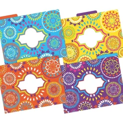 Barker Creek Moroccan Letter-Size File Folders, Multi-Design Set, 36/Set (BC3933)