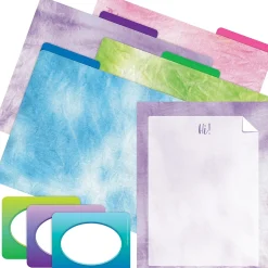 Barker Creek Purple Ombré File Folder, 1/3-Cut Tab, Letter Size, Assorted, 107/Set (154)