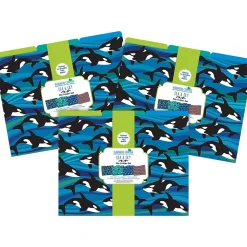Barker Creek Sea & Sky File Folder, 1/3-Cut Tab, Letter Size, Assorted, 36/Set (4405)