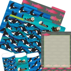 Barker Creek Sea & Sky Salmon On-Trend Organizer Set, 92/Set (4100)