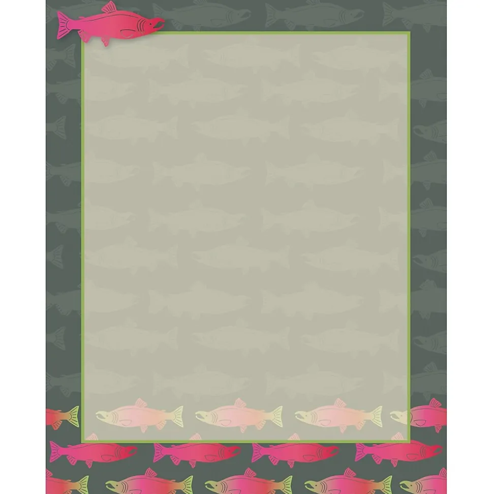 Barker Creek Sea & Sky Salmon File Folder, 1/3-Cut Tab, Letter Size, Assorted, 107/Set (147)