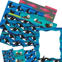 Barker Creek Sea & Sky Whales On-Trend Organizer Set, 92/Set (4101)