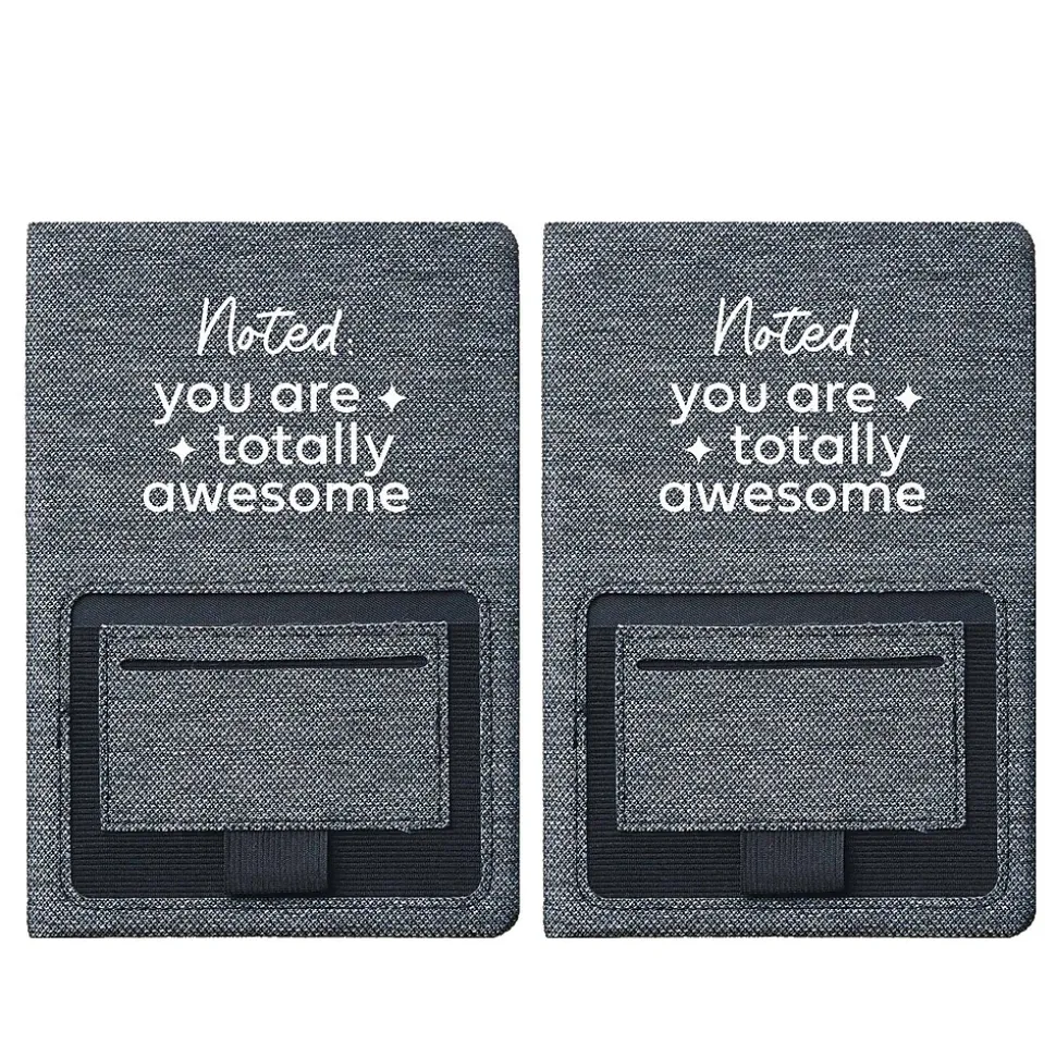 Baudville Sustainably Smart Hardcover Journal, 5" x 8", 80 Pages, 2/Pack (1393448P231)