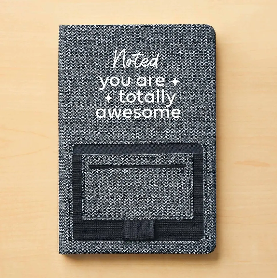 Baudville Sustainably Smart Hardcover Journal, 5" x 8", 80 Pages, 2/Pack (1393448P231)