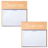 Baudville You Got This Memo Pad, 8.75" x 6", Narrow Ruled, 100 Sheets/Pad, 2/Pack (1393298P231)