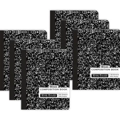 Bazic 1-Subject Composition Notebooks, Wide Ruled, 100 Sheets, Multicolor, 6/Bundle (BAZ508-6)