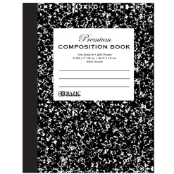 Bazic 1-Subject Composition Notebooks, Wide Ruled, 100 Sheets, Multicolor, 6/Bundle (BAZ5090-6)