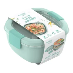 bentgo Salad Container, Coastal Aqua, 54 oz. (BGOSAL-CA)