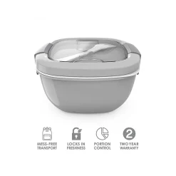 bentgo Salad Container, Gray, 54 oz. (BGOSAL-Y)