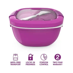 bentgo Salad Container, Purple, 54 oz. (BGOSAL-P)