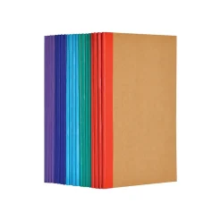 Better Office Customizable Notebook, 5.5" x 8.3", 30 Sheets, Kraft, 20/Pack (25031-20PK)