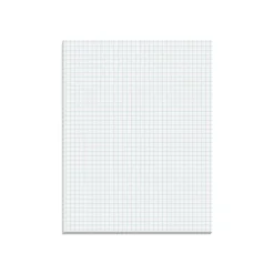 Better Office Graph Pad, 8.5" x 11", Quad-Ruled, White, 50 Sheets/Pad (25602)