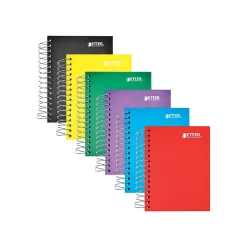 Better Office 1-Subject Notebooks, 4" x 5.5", College Ruled, 200 Sheets, 6/Pack (25906-6PK)
