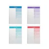Better Office Today Notepad, 7" x 10", Ruled, Assorted Colors, 52 Sheets/Pad, 4 Pads/Pack (25831-4PK)