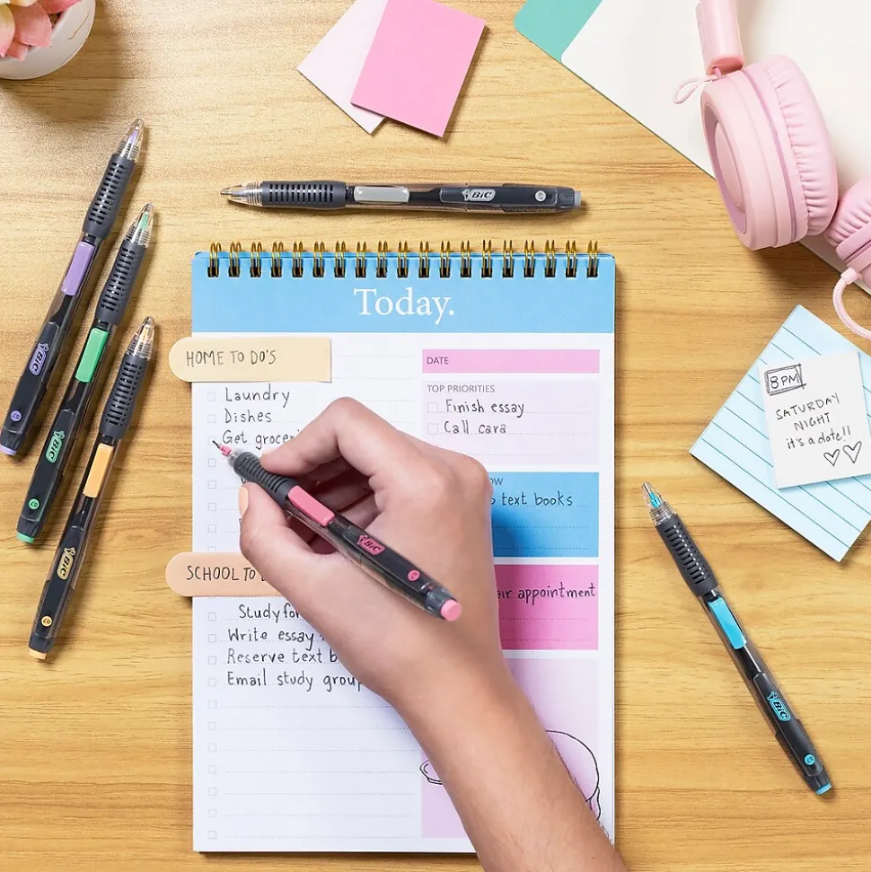 BIC Break-Resistant Mechanical Pencils, 0.7mm, #2 Medium Lead, 4/Pack (MV7PRP4-BLK)