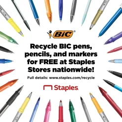 BIC Brite Liner Stick Highlighter, Chisel Tip, Assorted, 24/Pack (BL241AST)