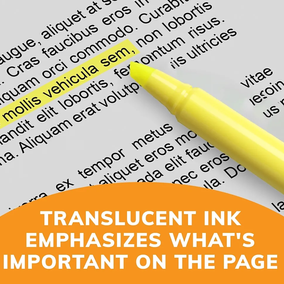 BIC Brite Liner Stick Highlighter, Chisel Tip, Assorted, 24/Pack (BL241AST)