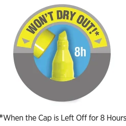 BIC Brite Liner Tank Highlighter, Chisel Tip, Assorted, 4/Pack (32318)