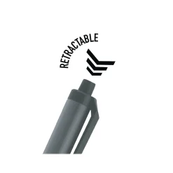 BIC Clic Stic Retractable Ballpoint Pen, Medium Point, Black Ink, 12/Case (CSM11-BLK)