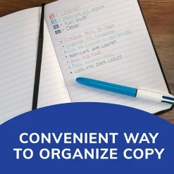 BIC 4-Color Retractable Ballpoint Pen, Medium Point, 1.0mm, Multicolor, Dozen (MM11-AST)