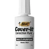 BIC Cover-it Correction Fluid, White, 12/Pack (BICWOC12DZ)