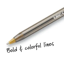 BIC Cristal Xtra-Bold Ballpoint Pens, Bold Point, 1.6mm, Blue Ink, 24/Pack (MSBP241-BLU)