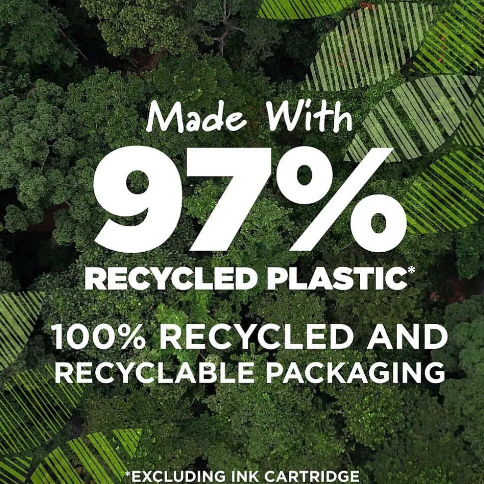 BIC Ecolutions Round Stic Ballpoint Pens, Medium Point, Black Ink, 50/Pack (GSME509-BLK)