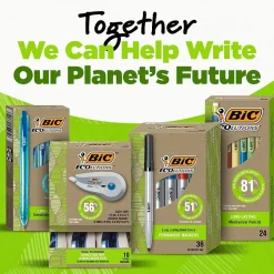 BIC Ecolutions Wite-Out Brand Correction Tape, White, 2/Pack (WOET21-WHI)