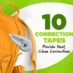 BIC Ecolutions Wite-Out Brand Correction Tape, White, 10/Pack (WOET10-WHI)