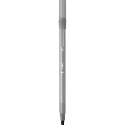 BIC Prevaguard Round Stic Ballpoint Pen, Medium Point, Black Ink, 8/Pack (GSAMP81-BLK)