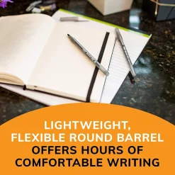 BIC Round Stic Xtra-Life Ballpoint Pens, Medium Point, 1.0mm, Black Ink, 60/Pack (GSM609-BLK)