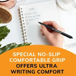 BIC Soft Feel Retractable Ballpoint Pen, Medium Point, Black Ink, 36/Pack (SCSM361BLK)