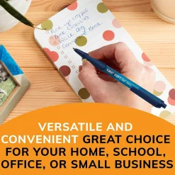 BIC Soft Feel Retractable Ballpoint Pen, Medium Point, 1.0mm, Assorted Ink, 36 Pack (SCSM361-AST)