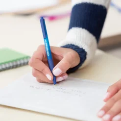 BIC Soft Feel Retractable Ballpoint Pens, Fine Point, 0.8mm, Black Ink, Dozen (12346/SCSF11BK)