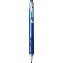 BIC Velocity Retractable Ballpoint Pens, Medium Point, Blue Ink, Dozen (16263/VLG11BL)