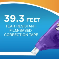BIC Wite-Out Correction Tape, White, 4/Pack (50589)