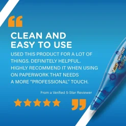 BIC Wite-Out Exact Liner Correction Tape, White, 2/Pack (50744)