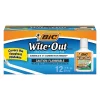 BIC Wite-Out Extra Coverage Correction Fluid, 20 ml., White, 12/Pack (WOFEC12WE)