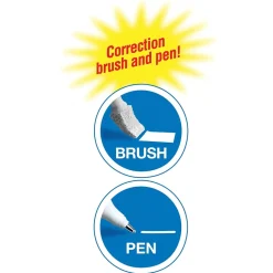 BIC Wite-Out 2-in-1 Correction Fluid, 15 ml., White (WOPFP11)