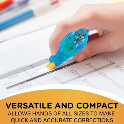 BIC Wite-Out Mini Correction Tape, White, 3/Pack (WOTMP31-WHI)
