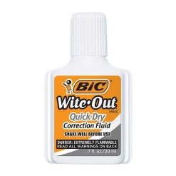 BIC Wite-Out Quick Dry Correction Fluid, 20 ml., White (50605/WOFQD12)
