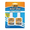 BIC Wite-Out Quick Dry Correction Fluid, 20 ml., White, 2/Pack (WOFQDP24-A-WHI)